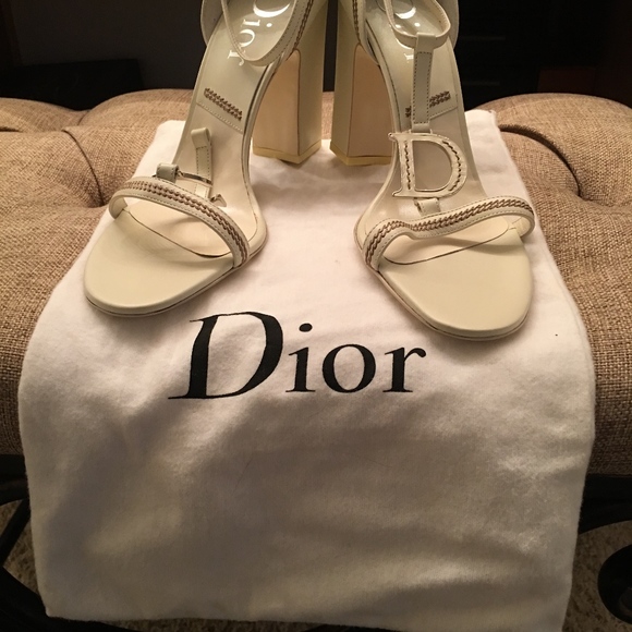 AUTHENTIC Cristian Dior Block heeled Sandals - Picture 7 of 7